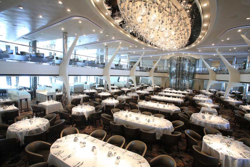 Dining on board Celebrity Cruises